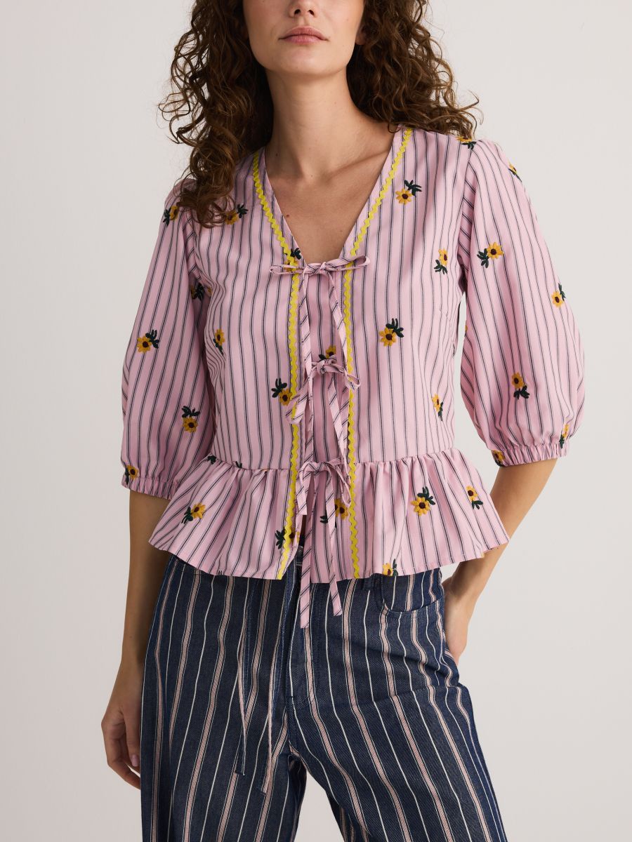 LADIES` BLOUSE - multicolor - RESERVED - 3