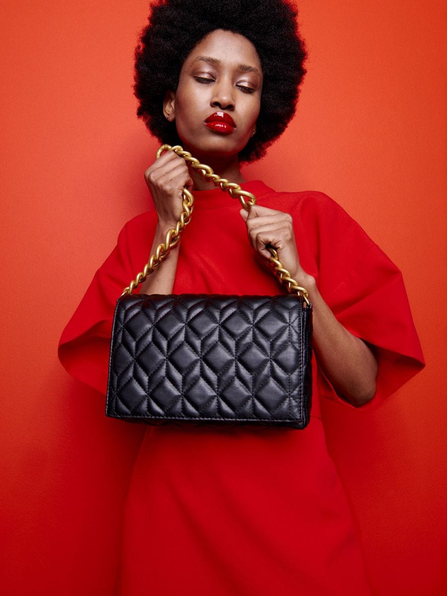 Bag with chain strap - black - RESERVED - 3