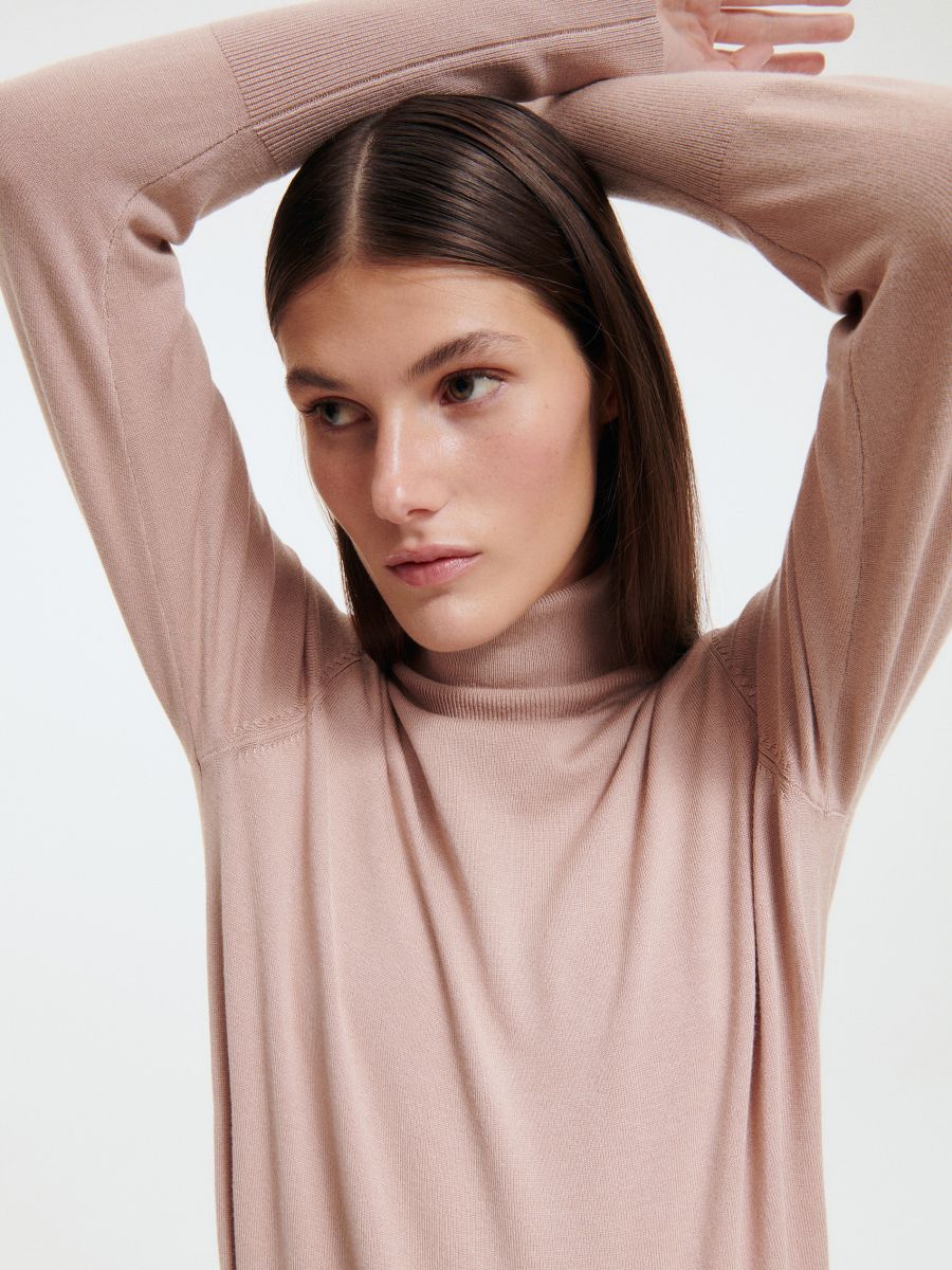 Rollkragenpullover - beige - RESERVED - 4