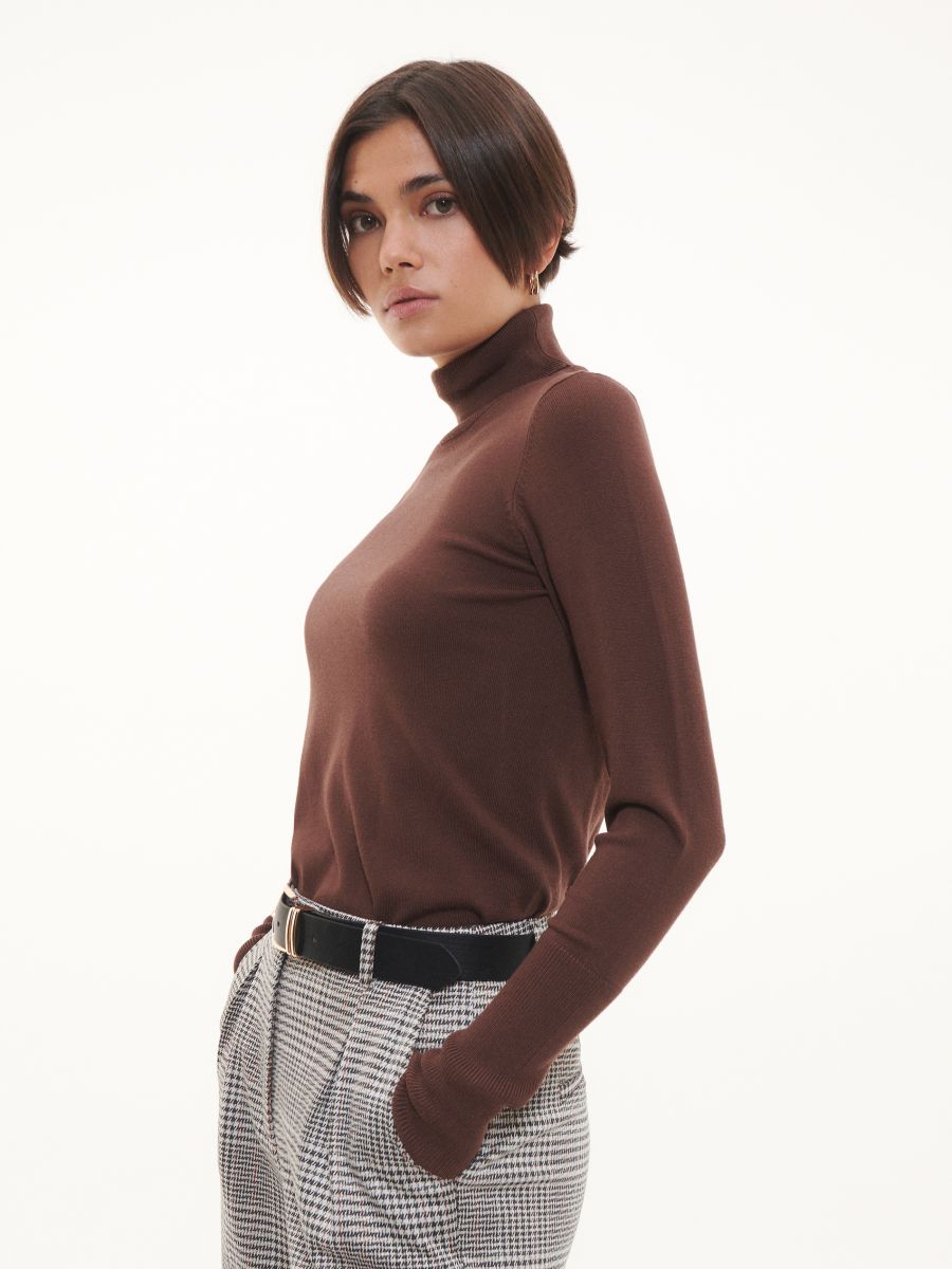 Rollkragenpullover - braun - RESERVED - 3
