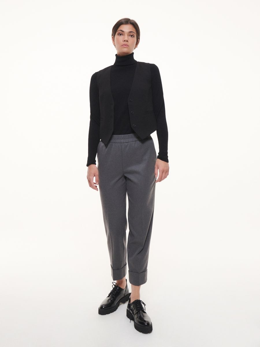 Sweter z golfem - czarny - RESERVED - 3