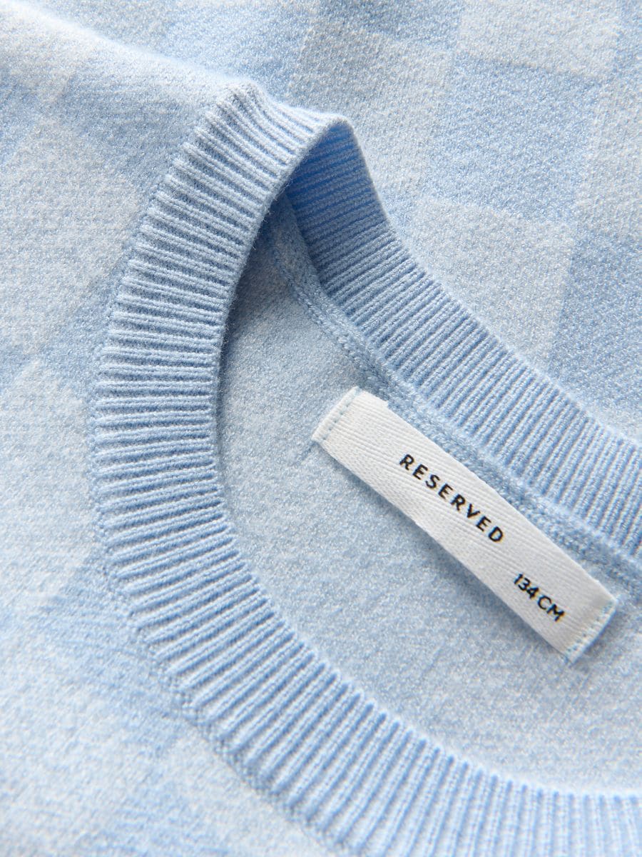 Short sleeve jumper - pale blue - RESERVED - 4