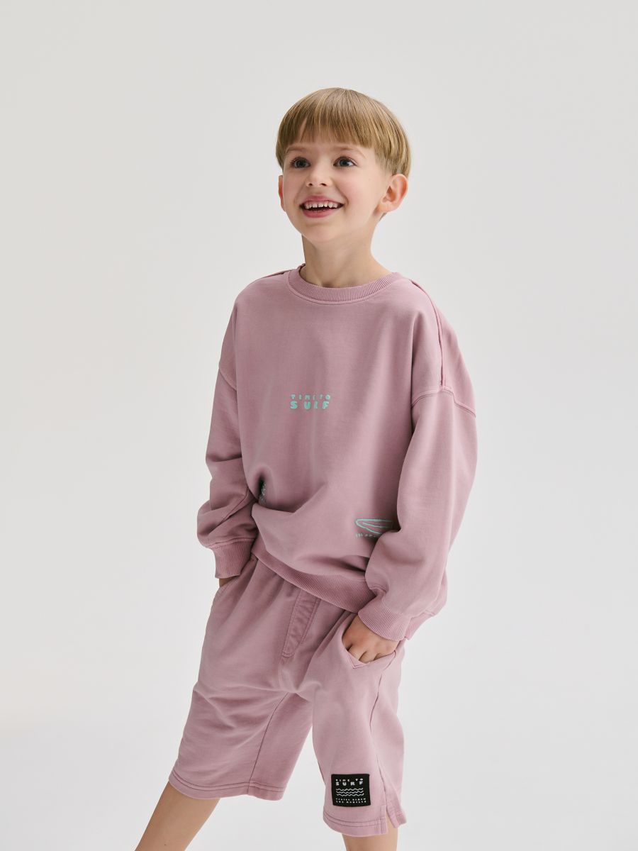 BOYS` JOGGING TOP & SHORTS - traube - RESERVED