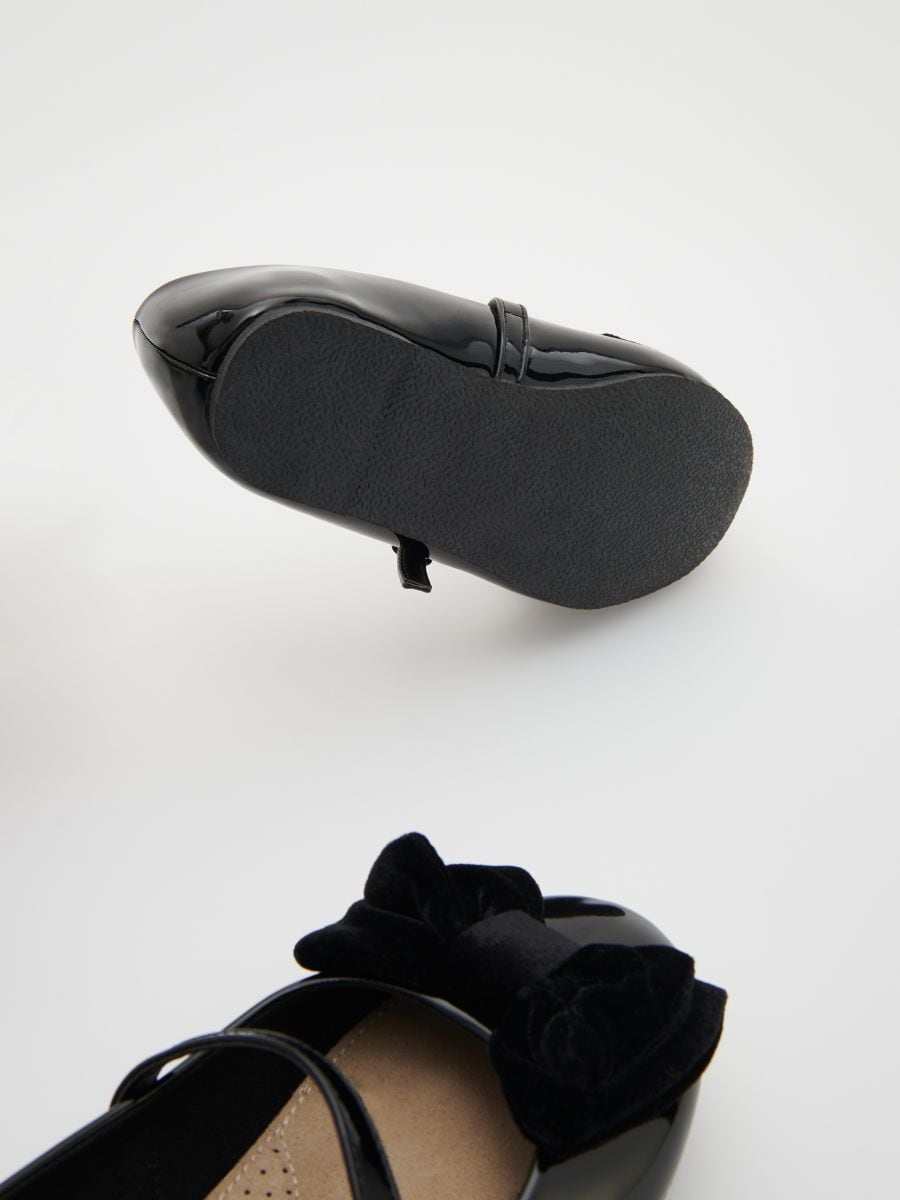 Ballerinas with bow detail - black - RESERVED - 3