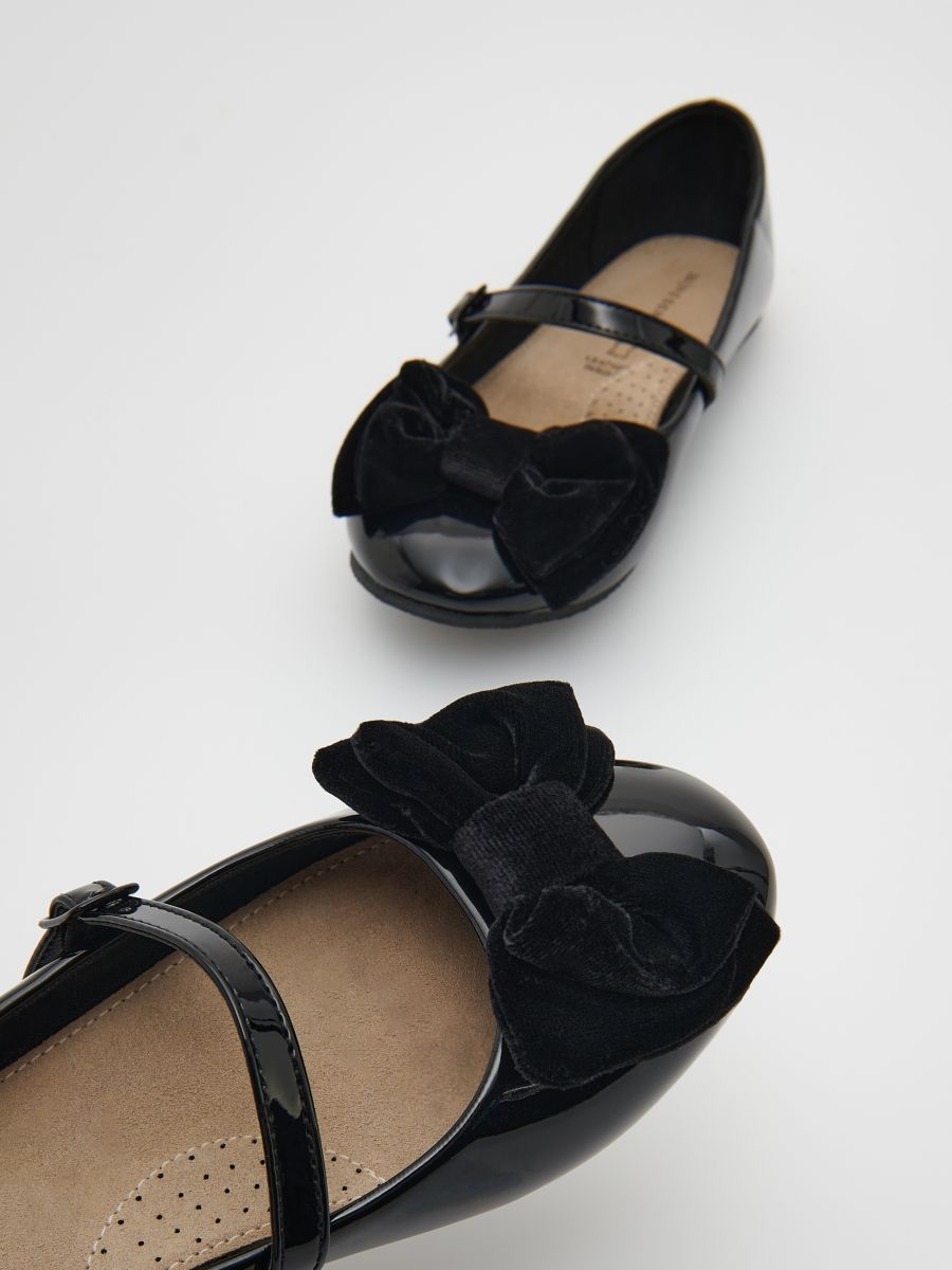 Ballerinas with bow detail - black - RESERVED - 5