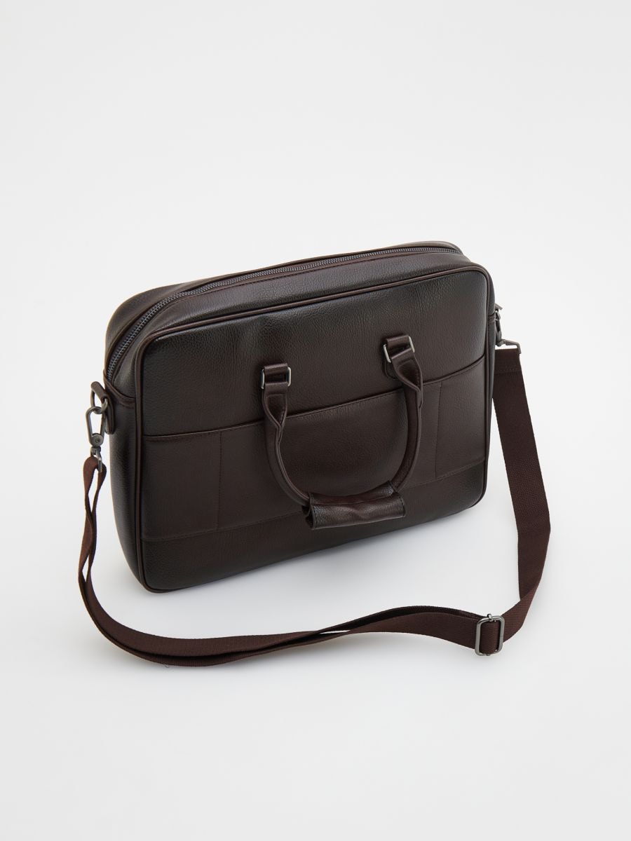 Shoulder bag with handles - brown - RESERVED - 3