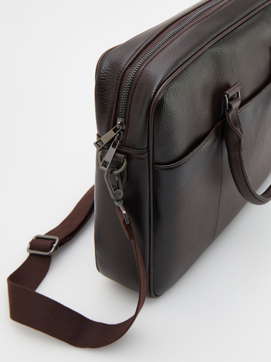 Shoulder bag with handles - brown - RESERVED - 4
