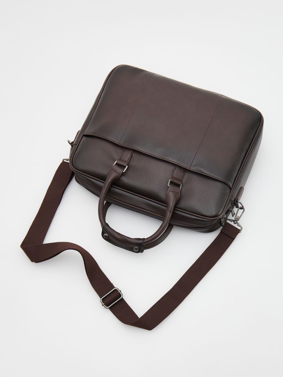 Shoulder bag with handles - brown - RESERVED - 5