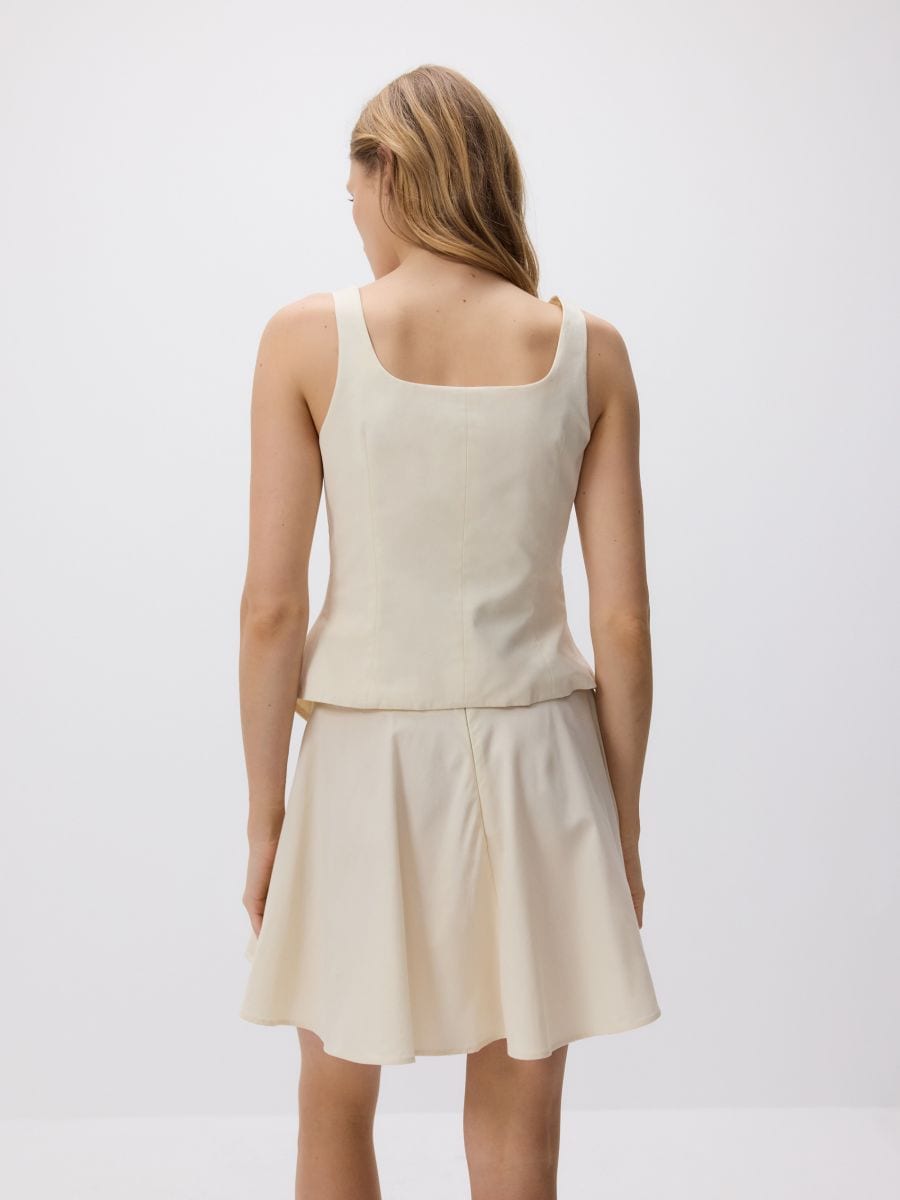 Vest with decorative buttons - nude - RESERVED - 6