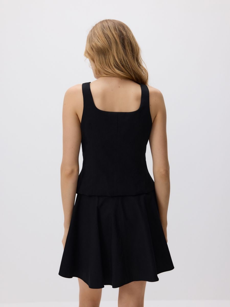 Vest with decorative buttons - black - RESERVED - 6