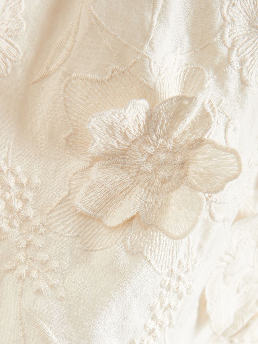 Kurzer Sarong - creme - RESERVED - 7
