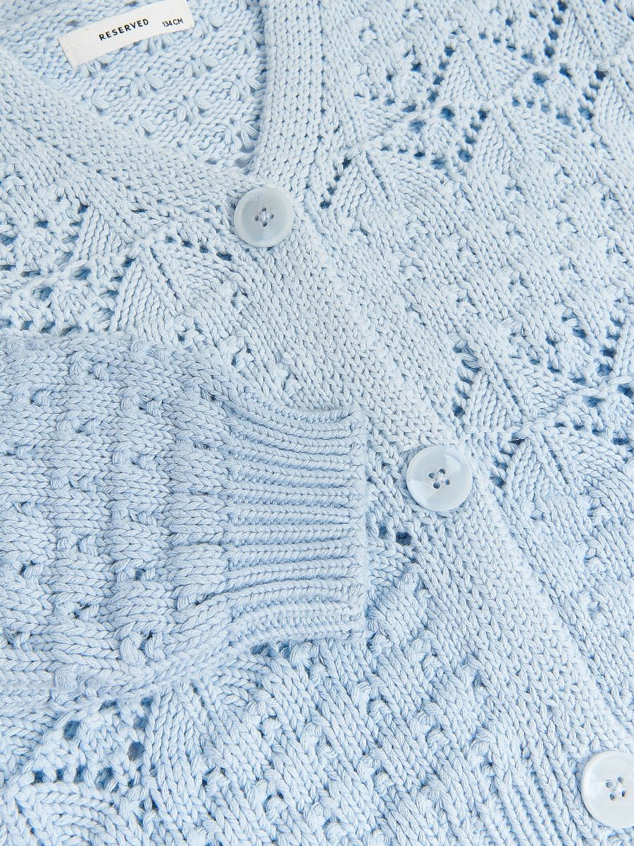Ombre effect cardigan - pale blue - RESERVED - 6