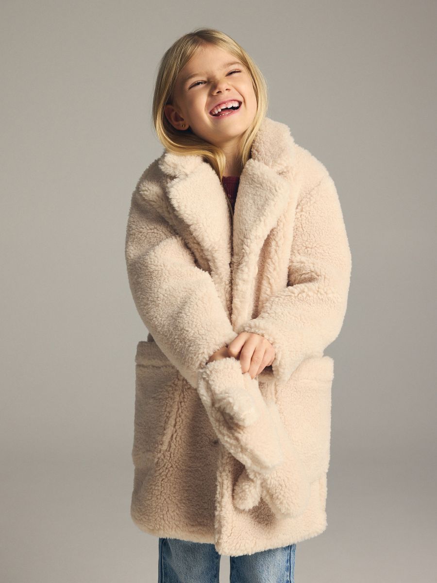 Coat with mittens - beige - RESERVED