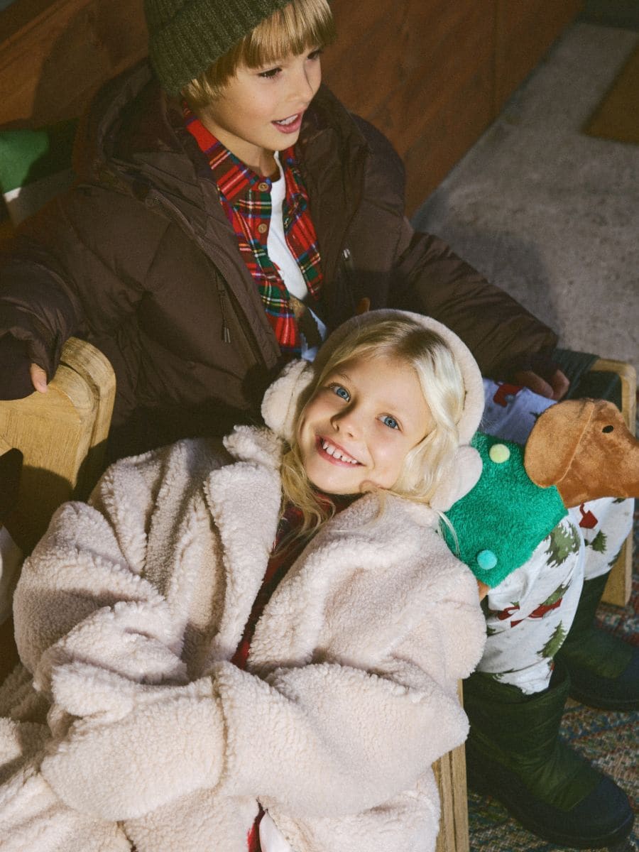 Mētelis ar cimdiem - bēšs - RESERVED