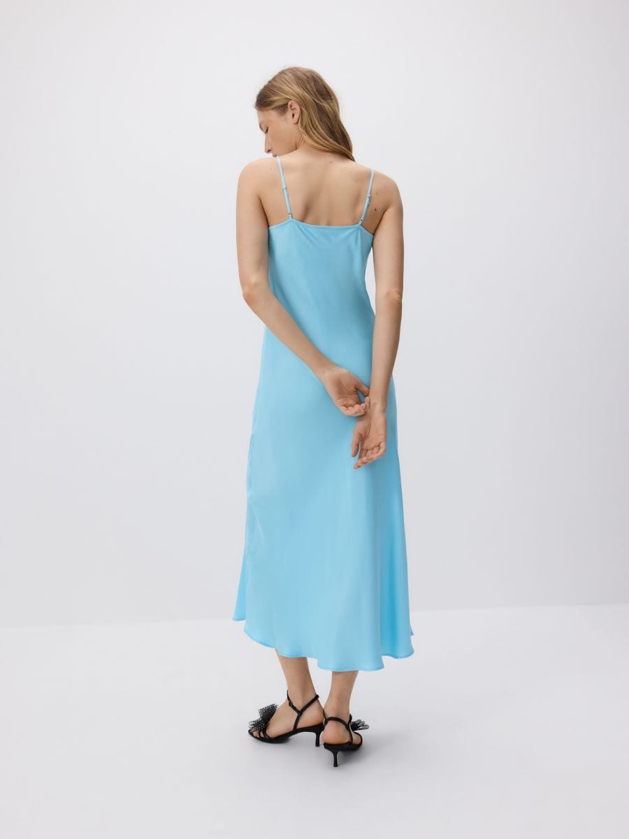 Viscose dress COLOUR turquoise - RESERVED - 255FH-66X