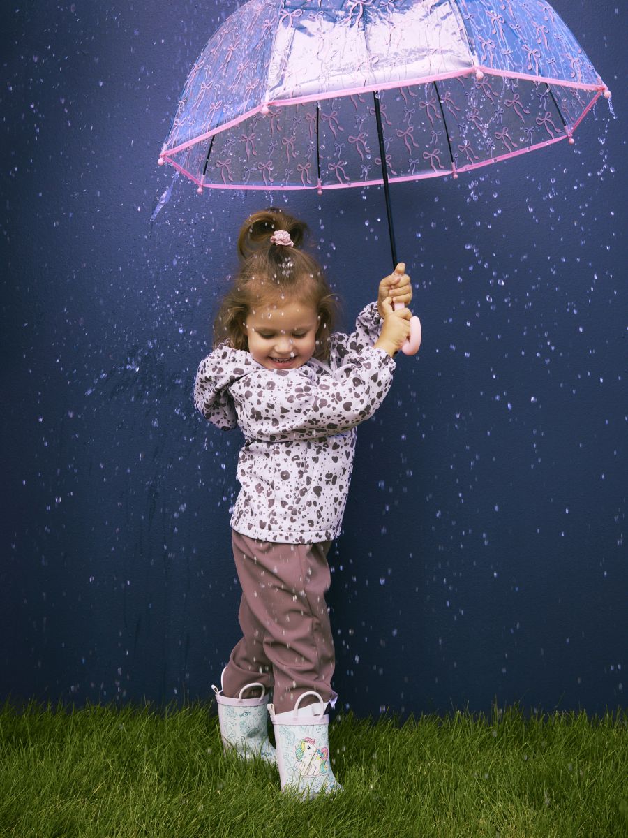 Umbrella with bows - pink - RESERVED