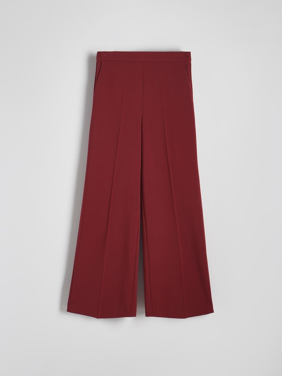 Wide leg trousers - burgundy - RESERVED - 5