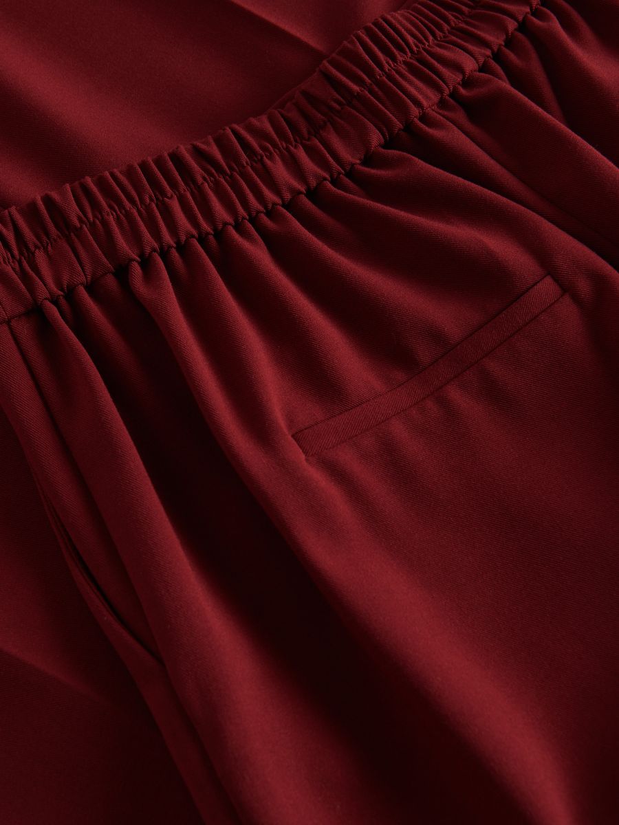 Wide leg trousers - burgundy - RESERVED - 6