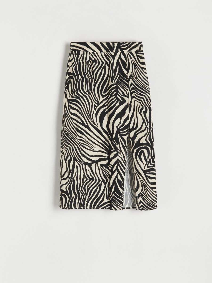 Zebra motif skirt - multicolor - RESERVED - 4
