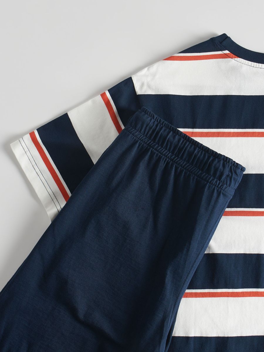 Two-piece striped PJs - cream - RESERVED - 6