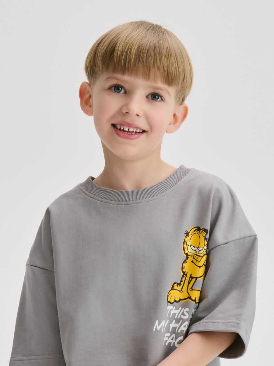 Garfield cotton set - dark grey - RESERVED - 4