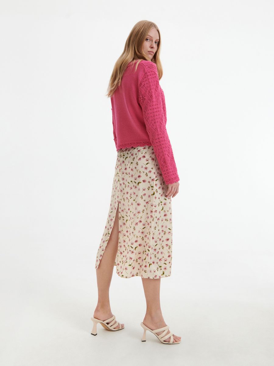 Jupe à motif - crème - RESERVED - 7