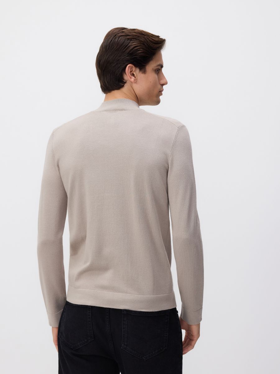 Pull en viscose majoritaire - Gris clair - RESERVED - 4