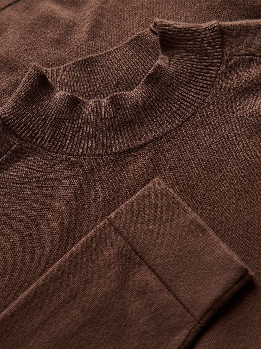 Sweater with viscose blend - brown - RESERVED - 7