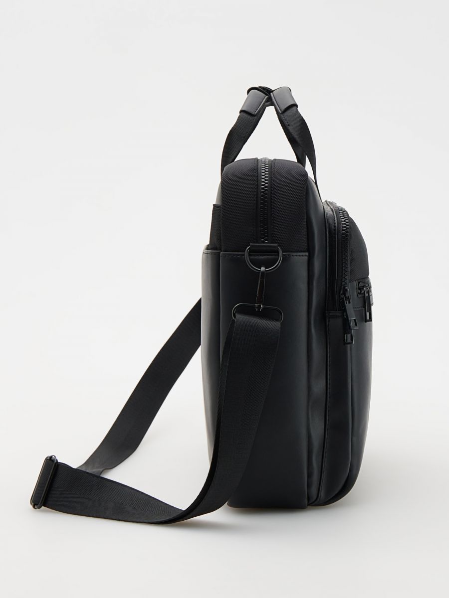 Shoulder bag with handles - black - RESERVED - 4