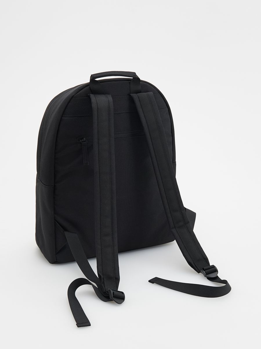 Plain backpack with handle - black - RESERVED - 2