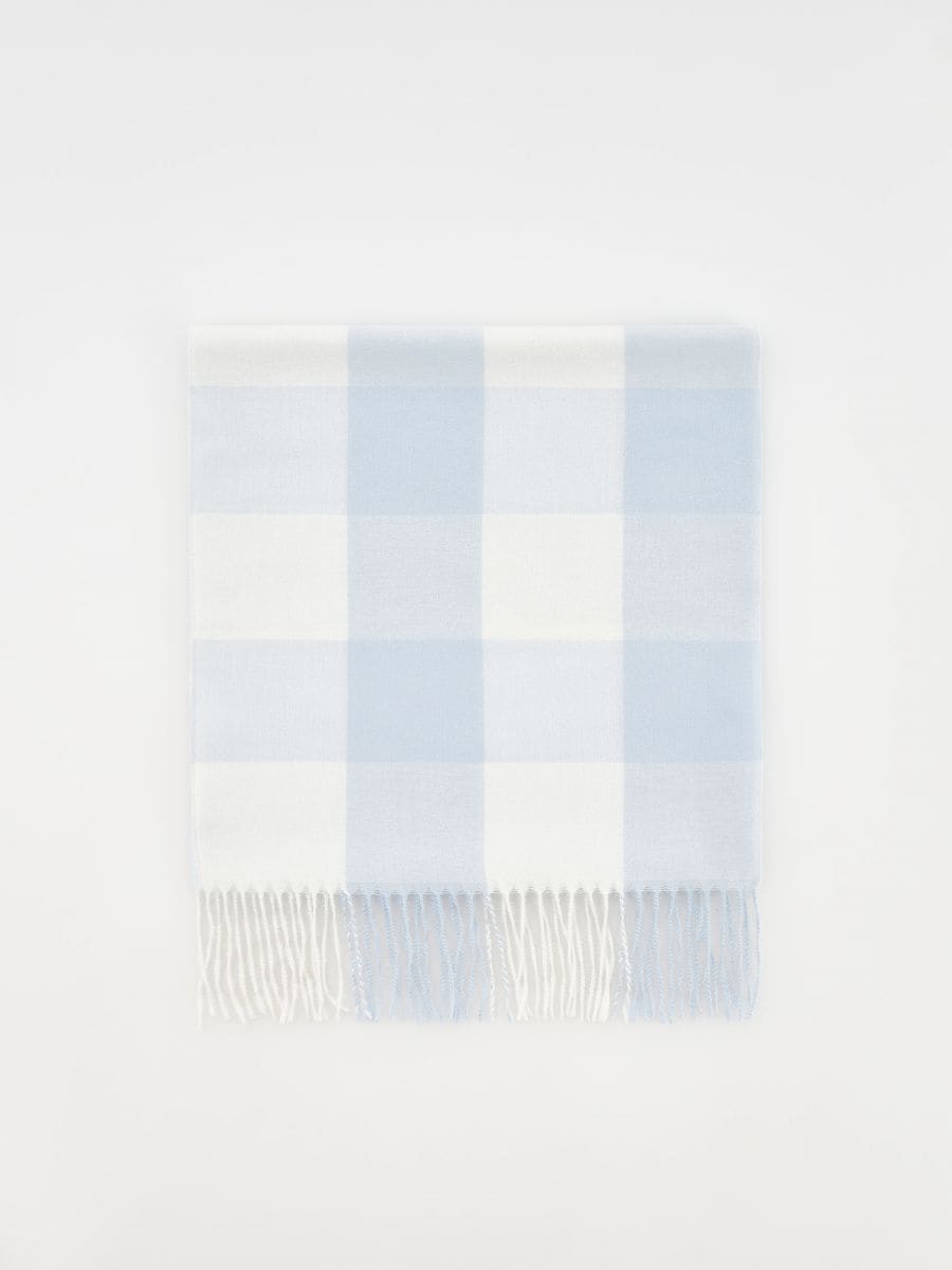 Check scarf - pale blue - RESERVED - 2