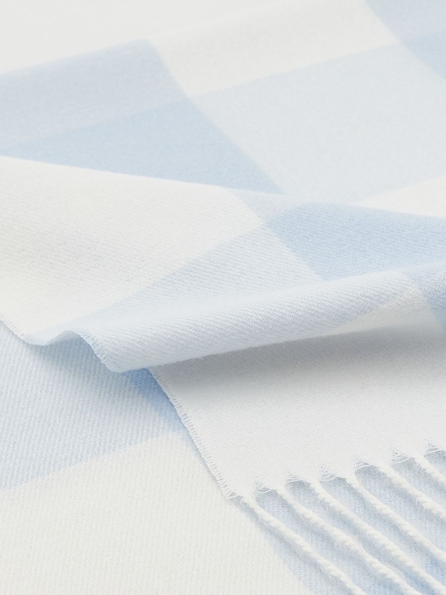 Check scarf - pale blue - RESERVED - 3