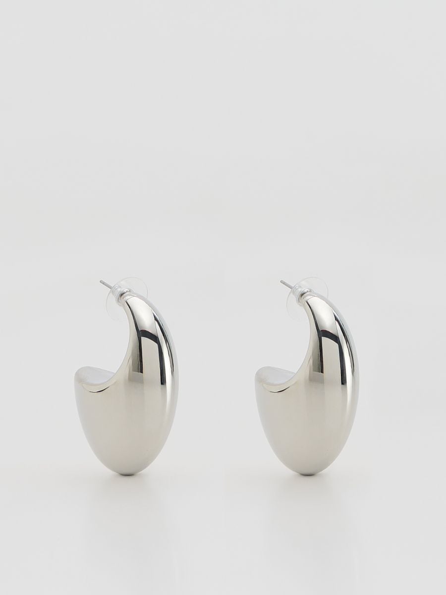 Teardrop earrings - silver - RESERVED - 2