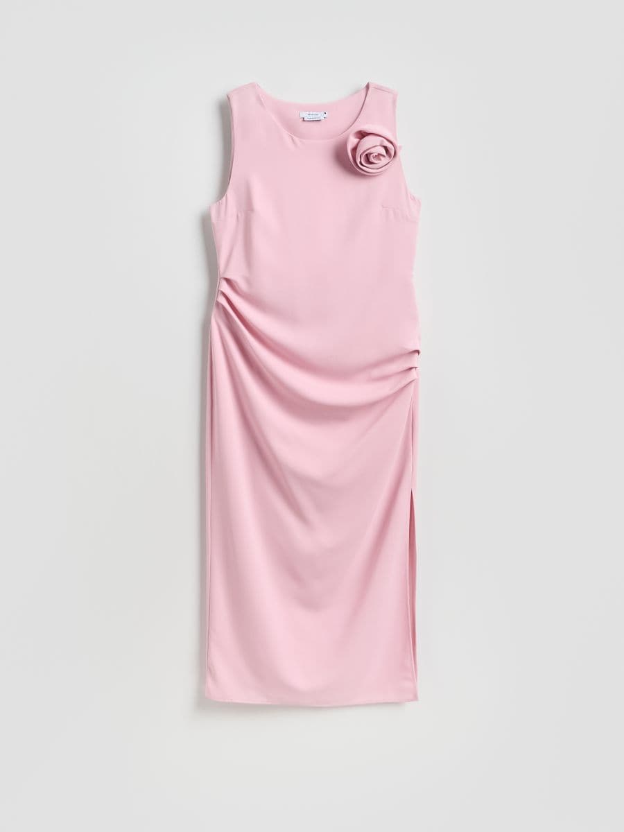 Kleid mit rosenförmigem Detail - rosa - RESERVED - 7