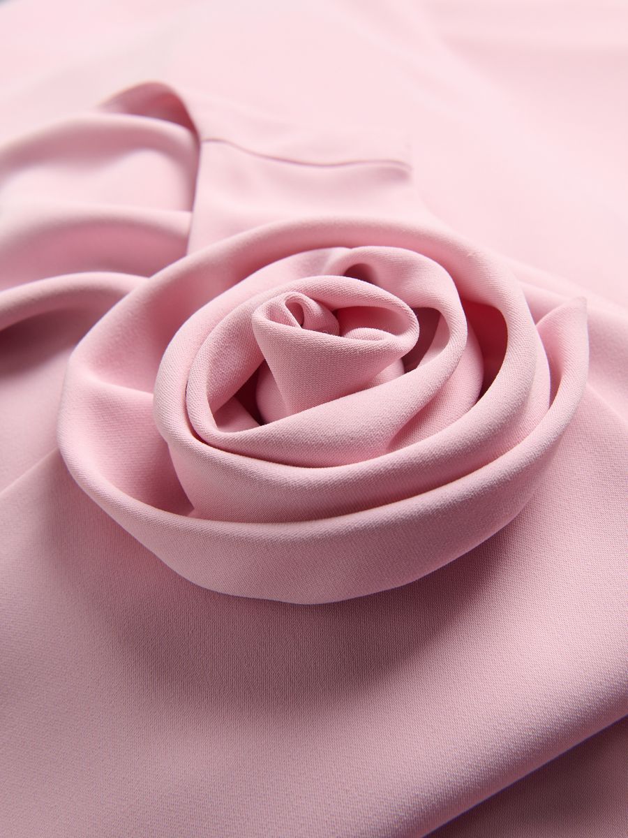 Kleid mit rosenförmigem Detail - rosa - RESERVED - 8