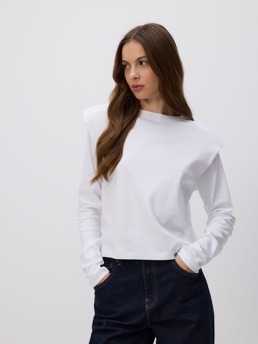 LADIES` BLOUSE - cream - RESERVED
