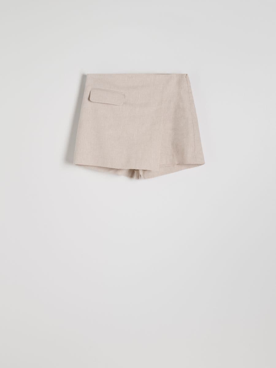 Hlačno krilo v slogu suknje - beige - RESERVED - 5