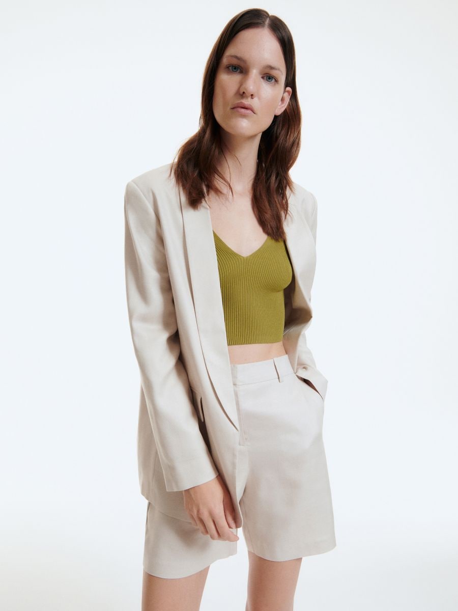 Tencel™ Lyocell shorts - nude - RESERVED - 3