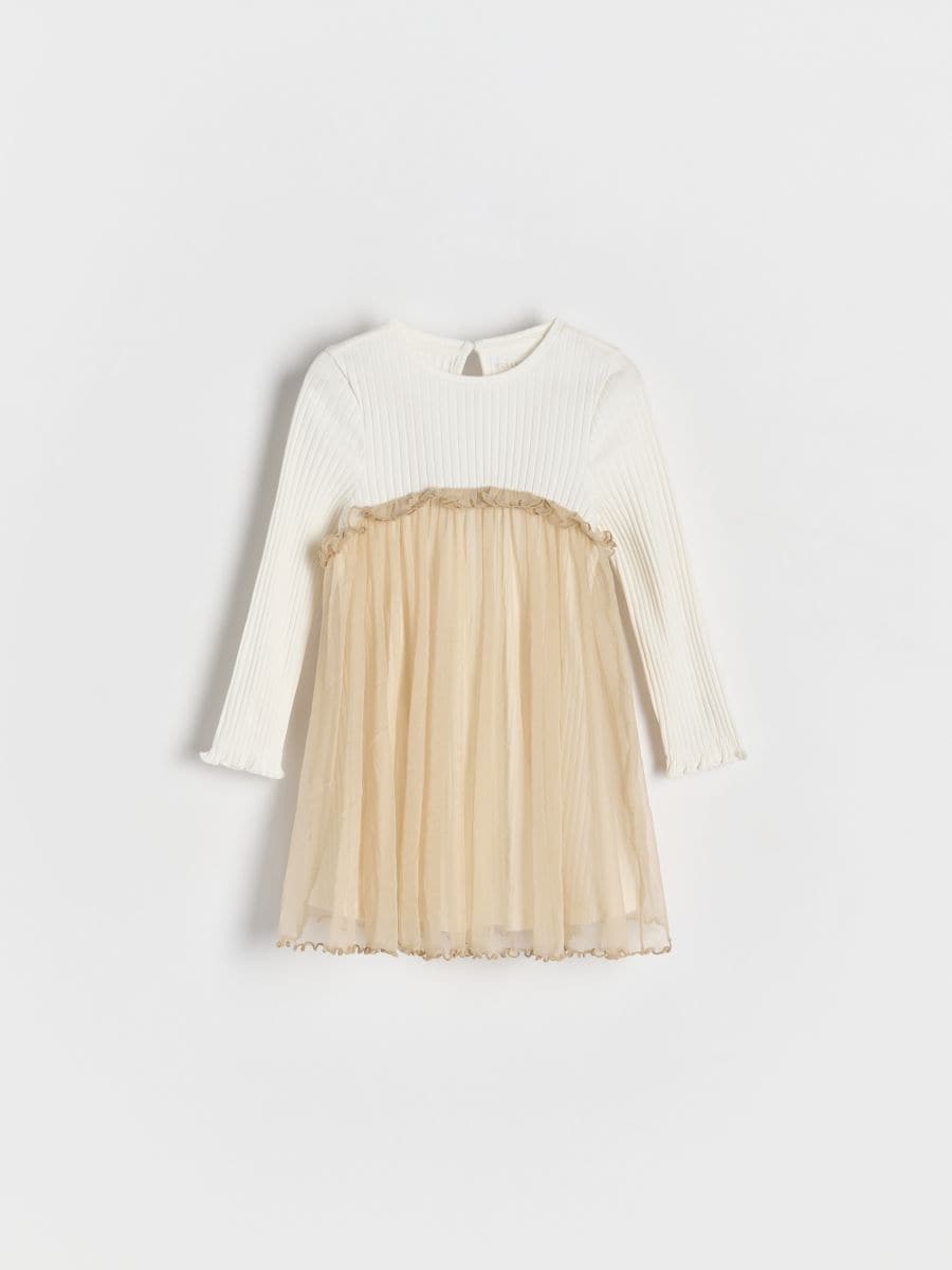 Kleid mit Tüllsaum - bunt - RESERVED - 3