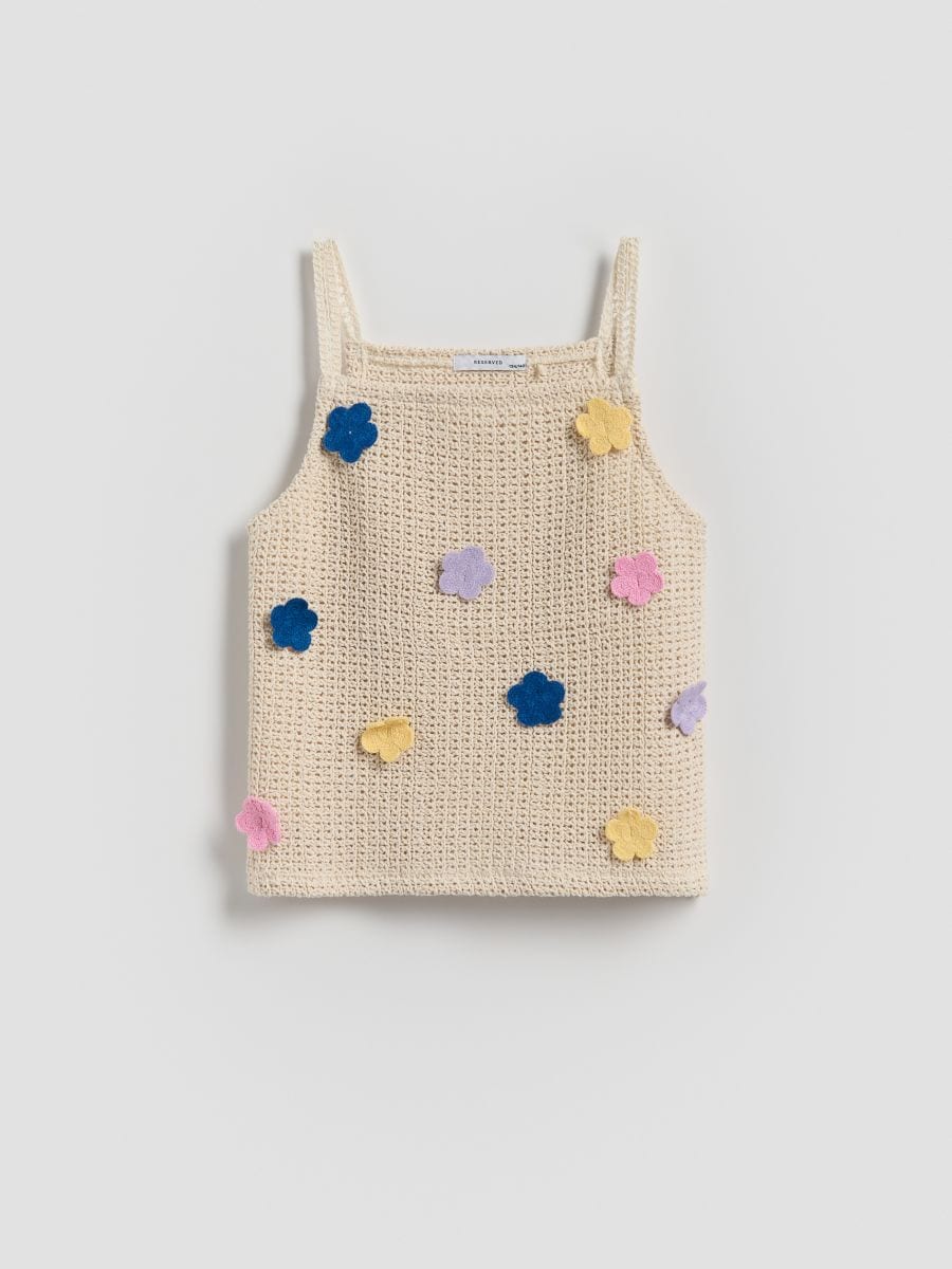 Knitted top - cream - RESERVED - 2