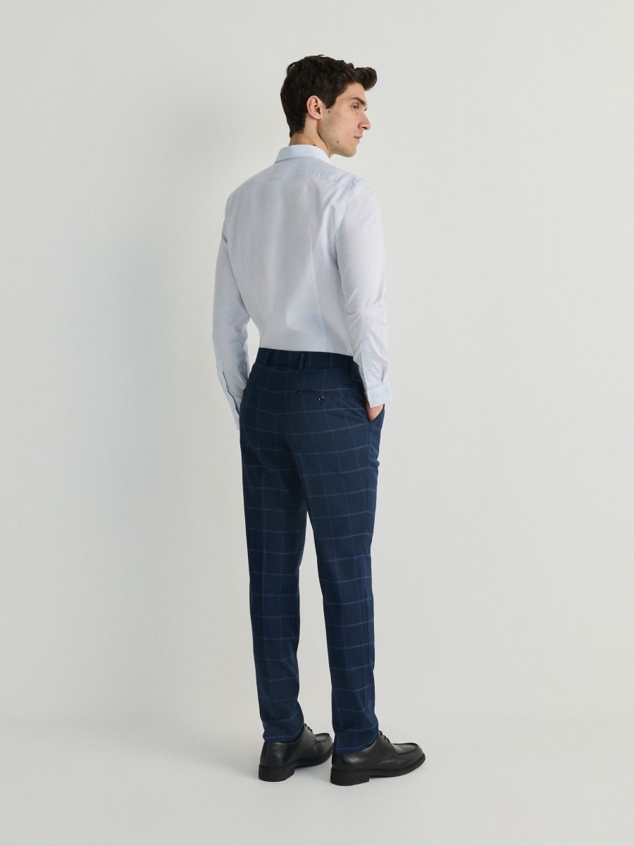 Check slim trousers - navy - RESERVED - 4