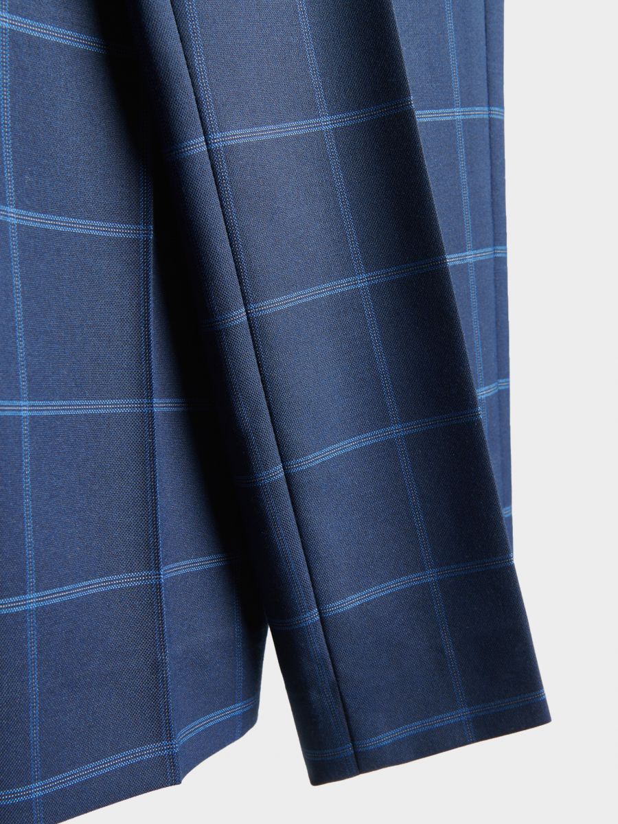 Check slim trousers - navy - RESERVED - 6