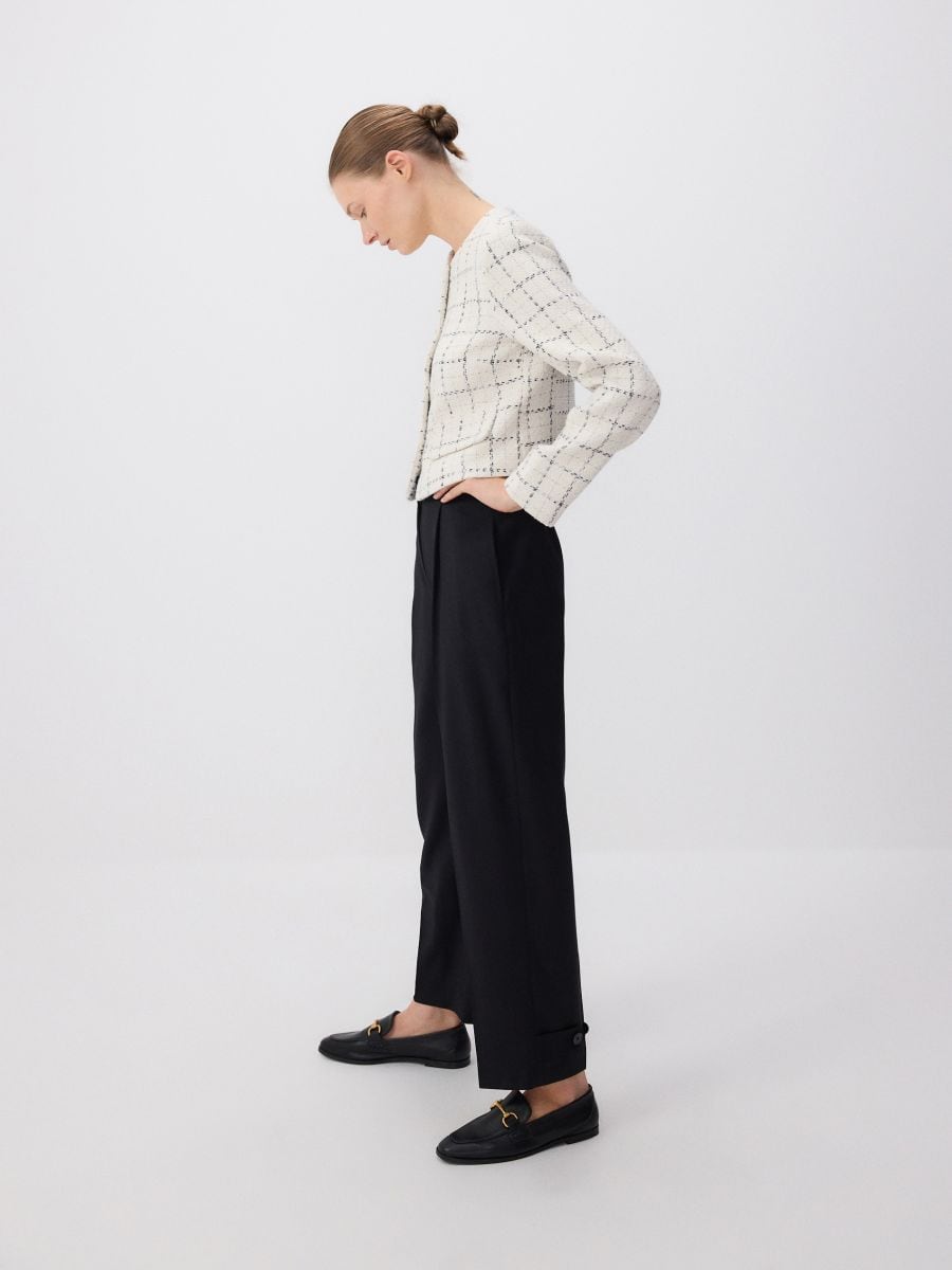 Wool carrot trousers - black - RESERVED - 3