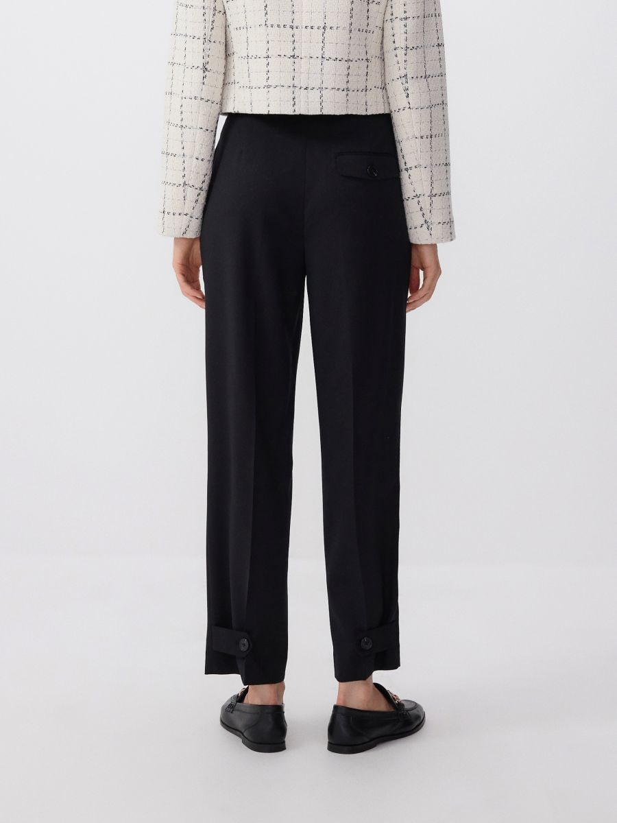 Wool carrot trousers - black - RESERVED - 2