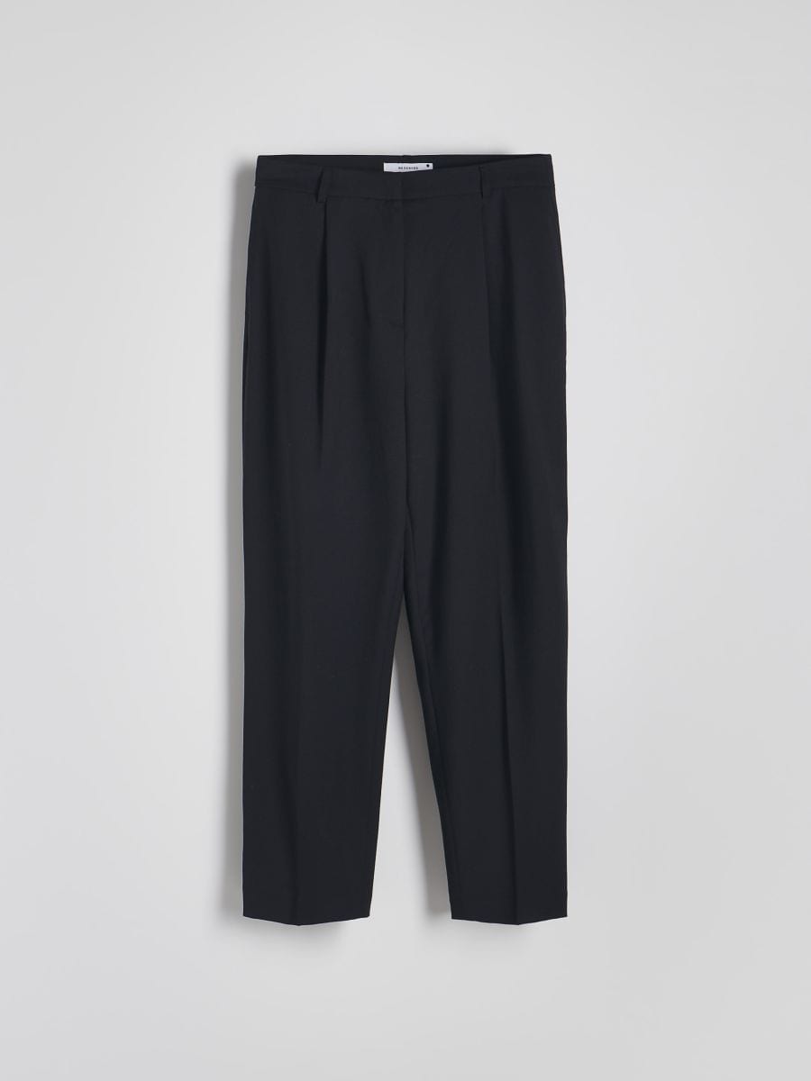 Wool carrot trousers - black - RESERVED - 4