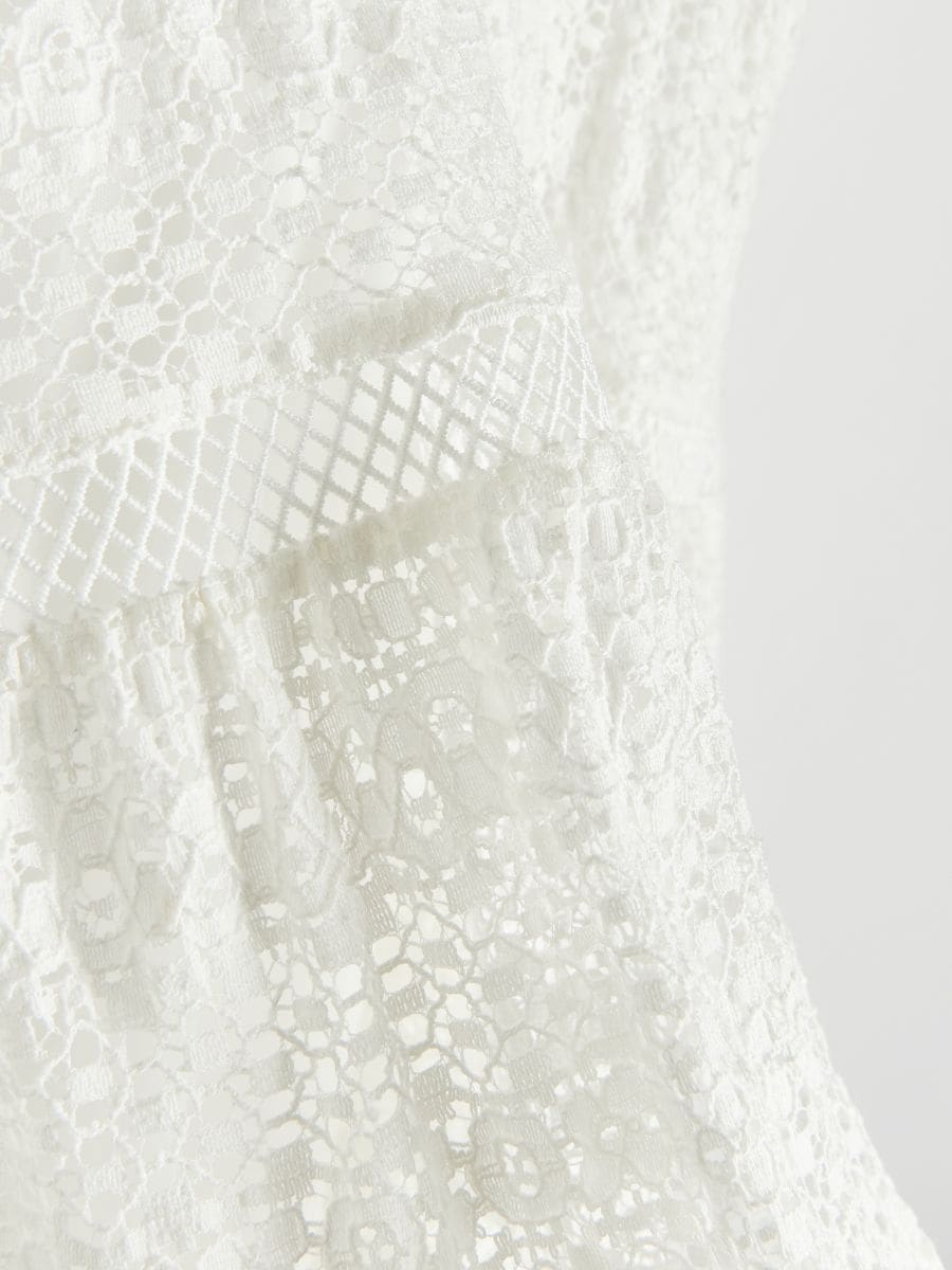 Spitzenkleid - weiß - RESERVED - 6