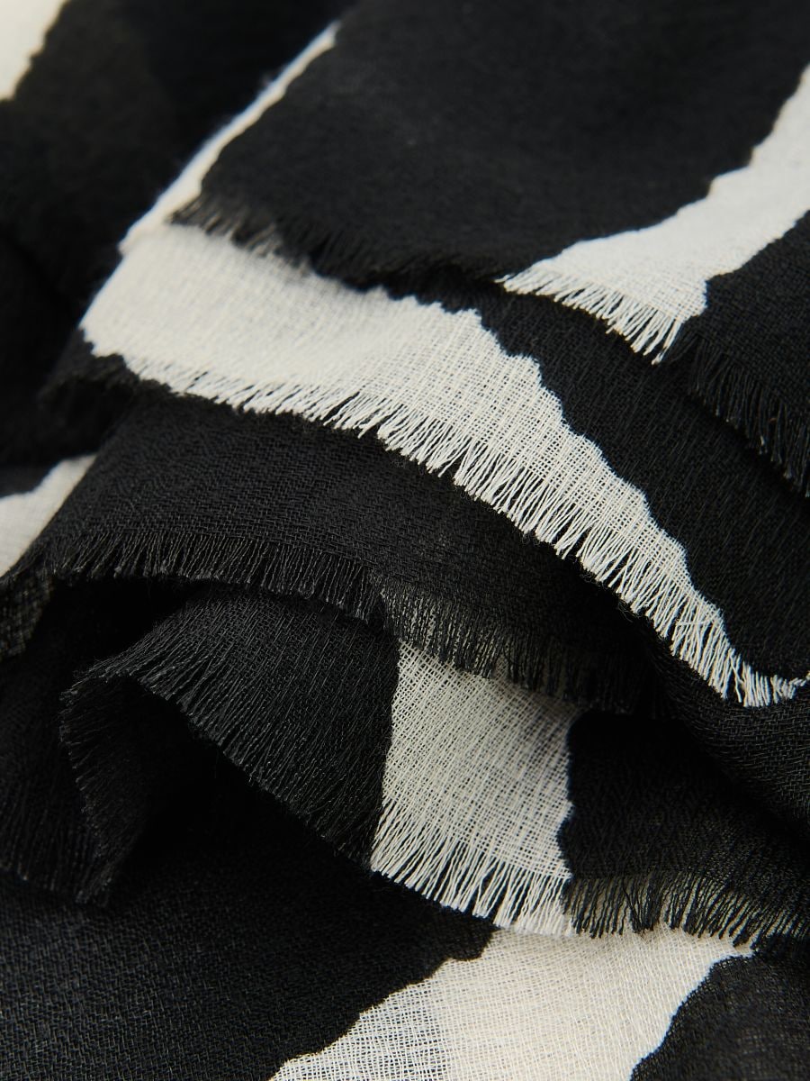 Écharpe à motif - Noir - RESERVED - 5