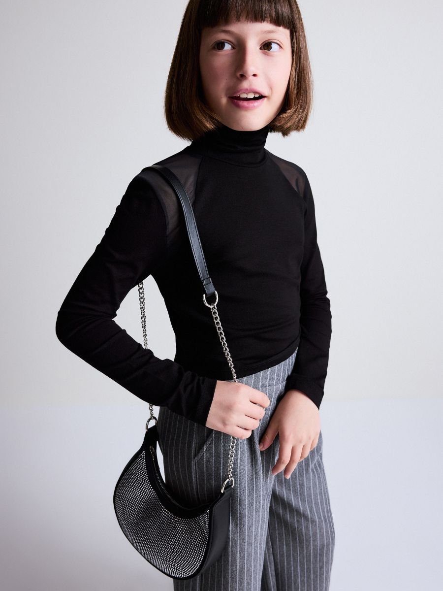 Bag with rhinestone detailing - black - RESERVED - 7