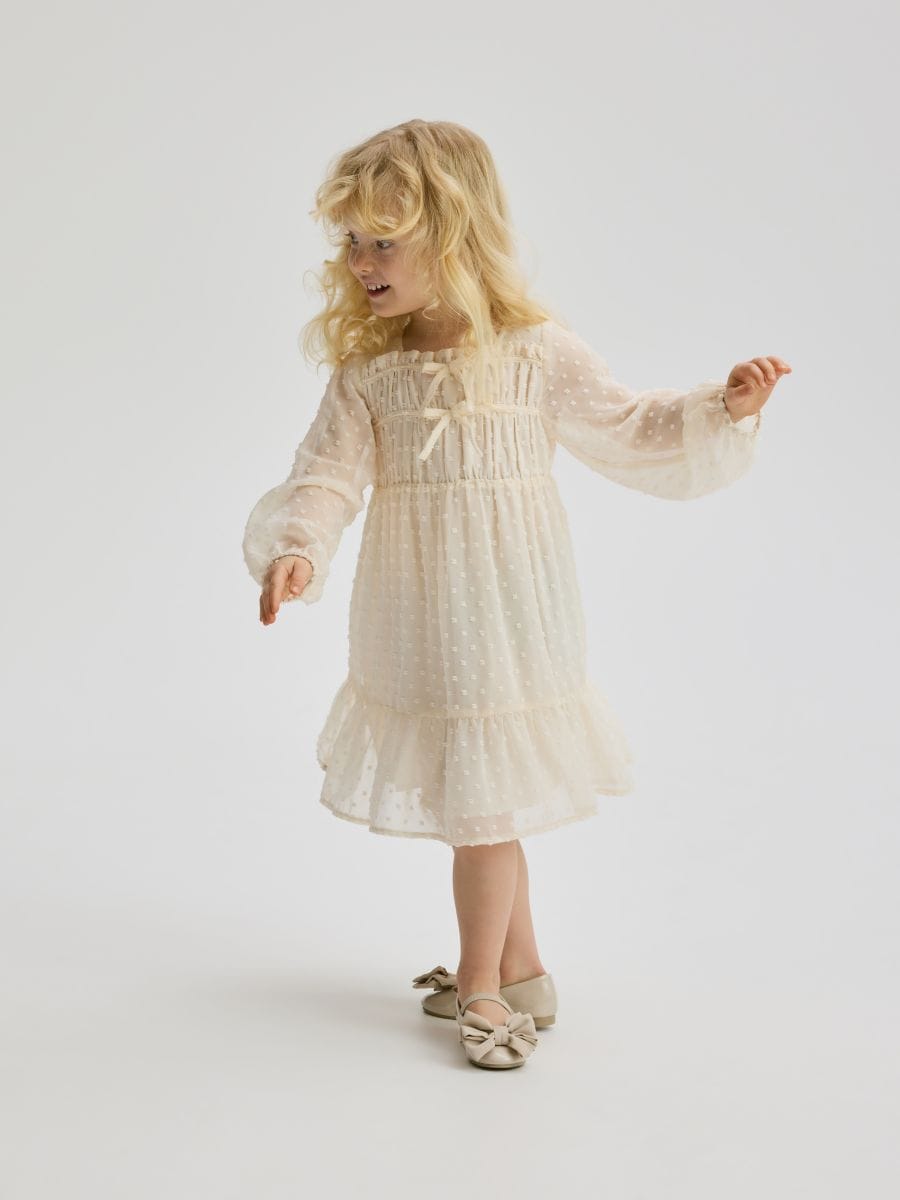 Structural pattern dress - nude - RESERVED - 2