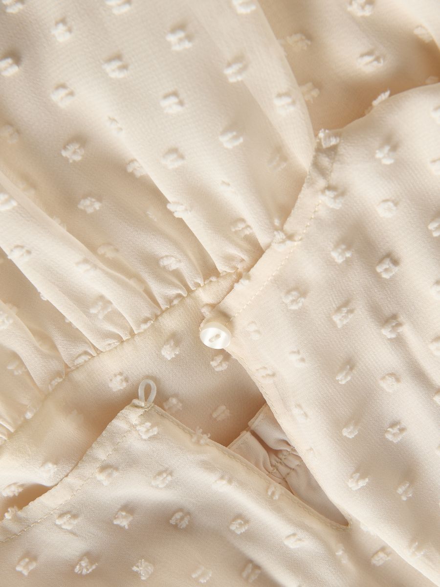 Robe à motif structurée - nude - RESERVED - 2